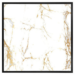 "Andrew Lee Golden Marble (Picutre Frame) / 12X12"" / Brown" - thumbnail 9