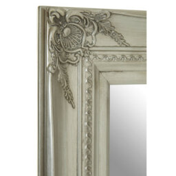 Orsina Baroque Rectangular Wall Mirror,silver Finish Wooden Mirror With Motifs,antique Wall Mirror,statement Mirror - thumbnail 3
