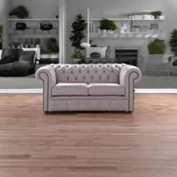Chesterfield 2 Seater Shelly Owl Leather Sofa Settee Bespoke In Classic Style - thumbnail 3