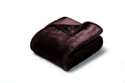 Mink Throw Soft Touch Blanket Fleece Faux Fur Brown 127X152Cm - thumbnail 2