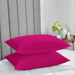 Ameha Pillowcase Pair Pink Microfiber Pillowcase-Soft Envelope Closure Pillowcase, Machine Washable Bedding Pillow Cover 50X75Cm - thumbnail 2