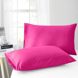 Ameha Pillowcase Pair Pink Microfiber Pillowcase-Soft Envelope Closure Pillowcase, Machine Washable Bedding Pillow Cover 50X75Cm - thumbnail 8