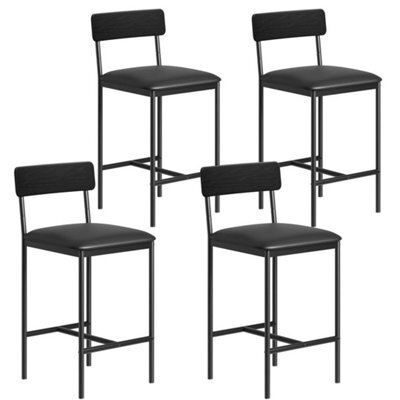 Island Counter Bar Stool Set Of 4 Barstool Upholstered Chair,dining Room Kitchen - image 1