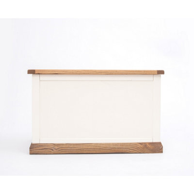 Cabinet Bits Tropea Off White Blanket Box Ottoman - image 1