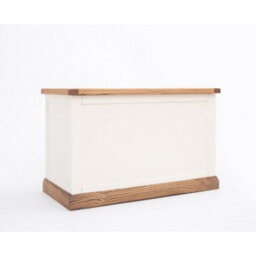 Cabinet Bits Tropea Off White Blanket Box Ottoman - thumbnail 2