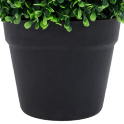 Vidaxl Artificial Boxwood Plants 2 Pcs With Pots Ball Shaped Green 27 Cm - thumbnail 5