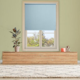 Lister Cartwright Blackout Plain Roller Blinds Windows Blind Child Safety Included (Blue, 60 Cm Width X 160 Cm Drop) - thumbnail 4