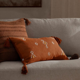 Yard Meare Embroidered Cotton Cushion Cover - thumbnail 7