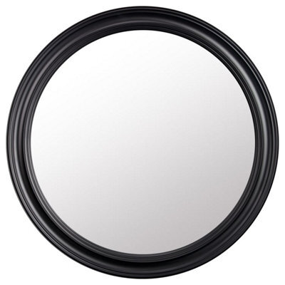 Deenz Traditional Bold Round Mirror Stylish Statement & Brighten Piece Timeless Decoration For The Home Framed Border 50 Cm Dia.