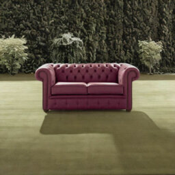Chesterfield 2 Seater Shelly Philly Leather Sofa Settee Bespoke In Classic Style - thumbnail 3