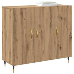 Berkfield Sideboard Brown 90 X 34 X 80 Cm Engineered Wood - thumbnail 3