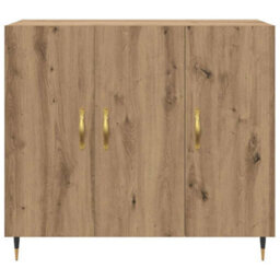 Berkfield Sideboard Brown 90 X 34 X 80 Cm Engineered Wood - thumbnail 6