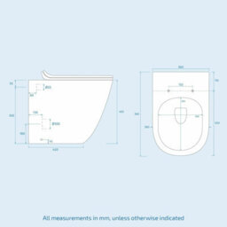 Nes Home Aric 1100mm Lh White Gloss Bathroom Basin Vanity With Wc & Rimless Btw Toilet - thumbnail 8