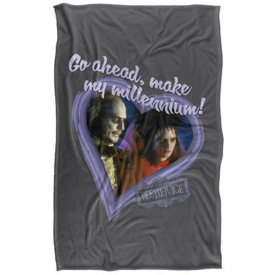 Beetlejuice Make My Millennium Heart Frame Valentine Blanket Multicoloured (147Cm X 91Cm) - image 1