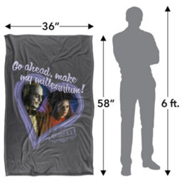 Beetlejuice Make My Millennium Heart Frame Valentine Blanket Multicoloured (147Cm X 91Cm) - thumbnail 4