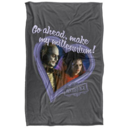 Beetlejuice Make My Millennium Heart Frame Valentine Blanket Multicoloured (147Cm X 91Cm)
