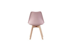 Mof Set Of 4 Pink Dining Chairs Wooden Legs Soft Cushion Pad Stylish Deluxe Retro Lounge Dining Office Eva - thumbnail 6