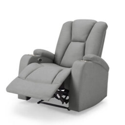 Home Detail Hannah 1 Seater Electric Recliner, Dark Grey Air Leather - thumbnail 3