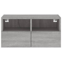 Walplus Tv Wall Cabinet Grey Sonoma 60X30X30 Cm Engineered Wood - thumbnail 8