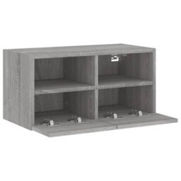 Walplus Tv Wall Cabinet Grey Sonoma 60X30X30 Cm Engineered Wood - thumbnail 7