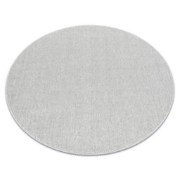 RugsX Carpet Casablanca Loom Circle Silver, Loop, Soft Indoor & Outdoor Circle 100 Cm - thumbnail 4
