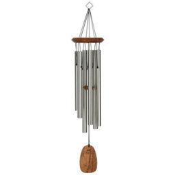 Woodstock Chimes Silver Happy Birthday Wind Chime