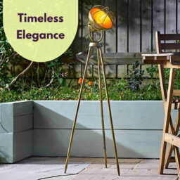 Marco Paul Tripod Solar Garden Light Lantern Decor Industrial Outdoor Patio Lighting Lamp - thumbnail 6