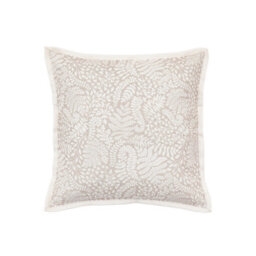 Gallery™ Taupe Leaves Print Effect Indoor Cushion, (L)45Cm X (W)45Cm - thumbnail 1