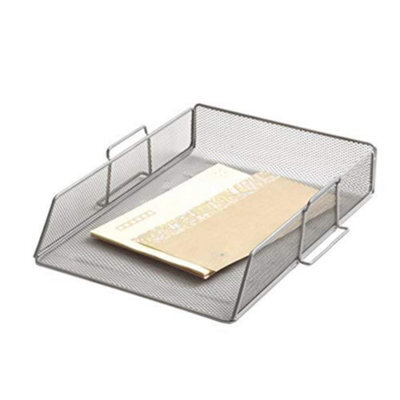 Q-Connect Stackable Letter Tray Silver - image 1