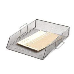 Q-Connect Stackable Letter Tray Silver - thumbnail 2