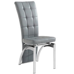Furniture in Fashion Hartley Clear Glass Dining Table With 4 Ravenna Grey Chairs - thumbnail 3