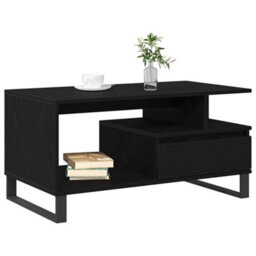 Walplus Coffee Table Black Oak 90 X 49 X 45 Cm Engineered Wood - thumbnail 3