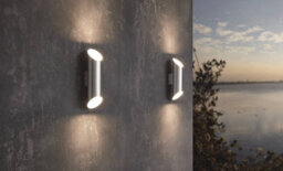 Eglo Agolada Stainless Steel Metal Ip44 Integrated Led Outdoor Wall Light, (D) 7.5Cm Dia - thumbnail 4
