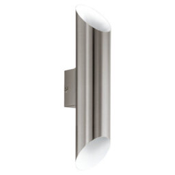 Eglo Agolada Stainless Steel Metal Ip44 Integrated Led Outdoor Wall Light, (D) 7.5Cm Dia - thumbnail 3
