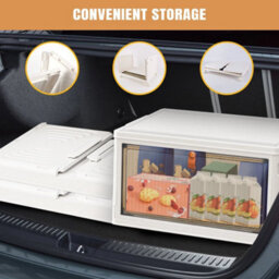 5 Tier Folding Stackable Storage Box Plastic Home Collapsible - thumbnail 7