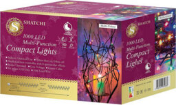 Shatchi 1000 Leds Multicolour Compact Leds Green Cable With 8 Effects Multifunction Auto Memory Indoor/outdoor Christmas Home Decorations - thumbnail 5
