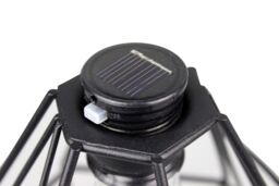Black Solar-Powered Integrated Led Outdoor Lantern - thumbnail 3