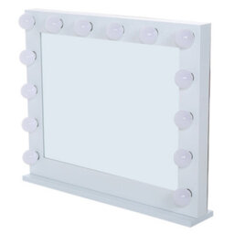 Living And Home Hollywood Makeup Mirror With 14 Dimmable Led Bulbs For Bedroom 80X 65Cm - thumbnail 4
