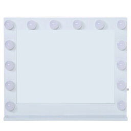 Living And Home Hollywood Makeup Mirror With 14 Dimmable Led Bulbs For Bedroom 80X 65Cm - thumbnail 3