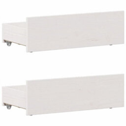 Berkfield Bed Frame Without Mattress With Headboard White 90X200 Cm Solid Wood Pine - thumbnail 9