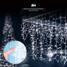 NETTA 1000 Led Icicle Lights 30M Indoor/outdoor Christmas Lights With White Cable - Cool White - thumbnail 4
