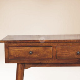 Tapromis Long Rustic Desk Dressing Table Combination With Drawers - thumbnail 8