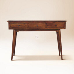 Tapromis Long Rustic Desk Dressing Table Combination With Drawers - thumbnail 2