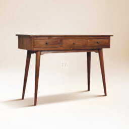 Tapromis Long Rustic Desk Dressing Table Combination With Drawers - thumbnail 1