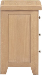 Seconique Windsor 3 Drawer Bedside Real Natural Oak Fully Assembled - thumbnail 5