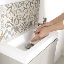 GoodHome Imandra Gloss White Freestanding Vanity Unit & Basin Set - Includes Beni Basin (W)440mm (H)790mm - thumbnail 7