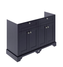 Old London Floor Standing 4 Door Basin Unit 1200mm-Twilight Blue