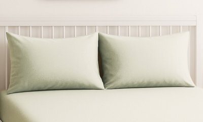 Luxury 200Tc Housewife Pillowcase Pair Soft Feel Cream