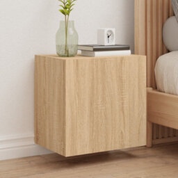 Walplus Tv Wall Cabinets 2 Pcs Sonoma Oak 40.5X30X40 Cm Engineered Wood - thumbnail 1