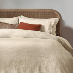 Yard Lark Muslin Cotton Duvet Cover Set, Double, Beige - thumbnail 3